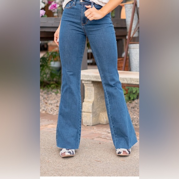 SUMMER NIGHTS HIGH RISE TUMMY
CONTROL TOP CUT HEM FLARE Size 11/30 Style JB88611 - Picture 5 of 16